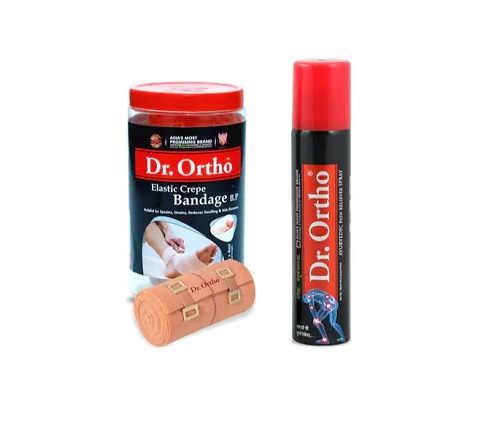 India Desire : Buy Dr Ortho (Crepe Bandage 10Cm X 4Mt. + Spray 75 ml) Pain Relief Combo At Rs 276 From PaytmMall